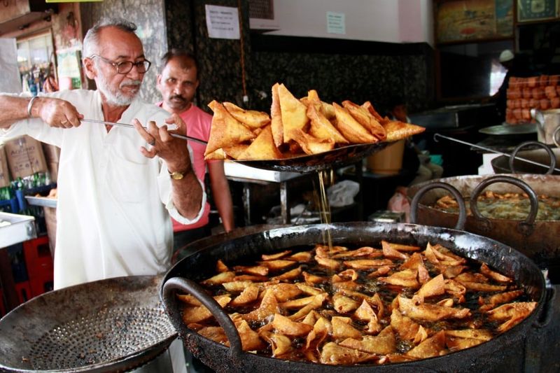 Uncovered Fried Snacks (Like Samosas or Fritters)
