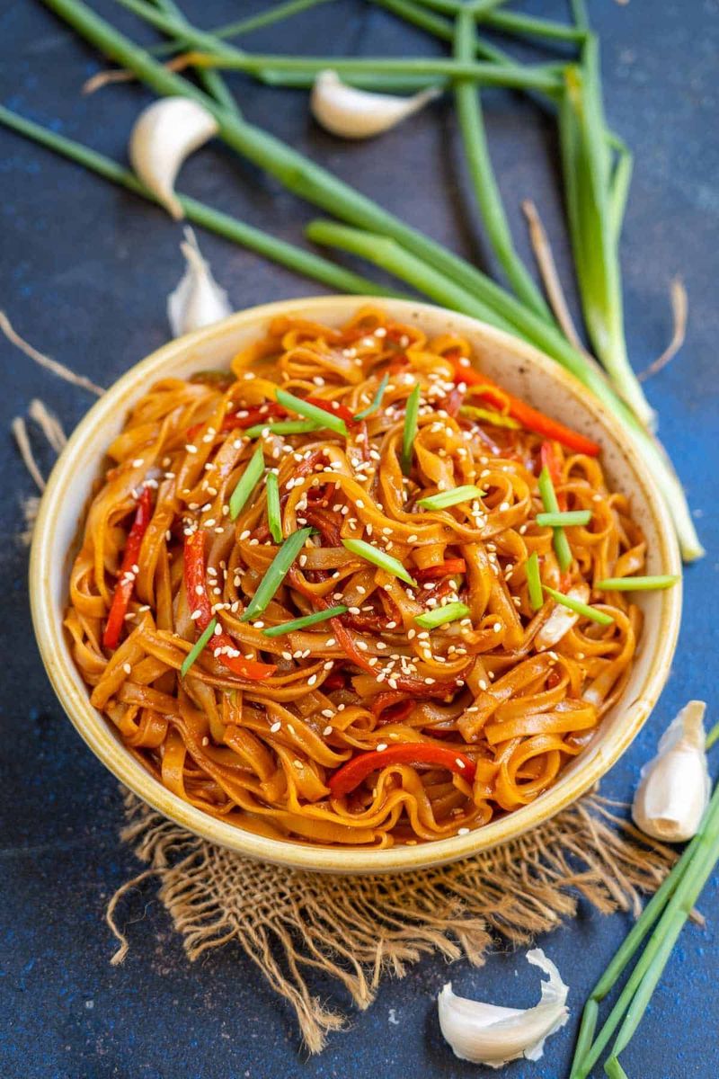 Sweet & Spicy Korean Gochujang Noodles