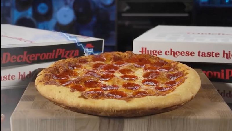 Pizza Hut Triple Deckeroni Pizza