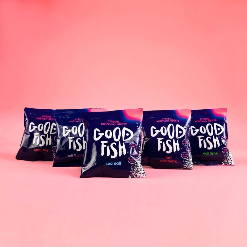 Good Fish Crispy Salmon Skins in Sea Salt