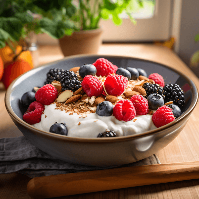Greek Yogurt Parfait with Nuts & Seeds