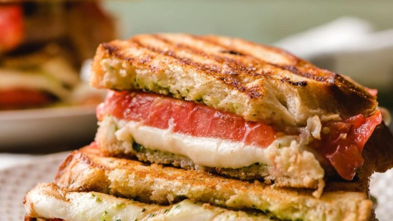 Transport Your Taste Buds to Italy with This Delicious Caprese Panini with Pesto