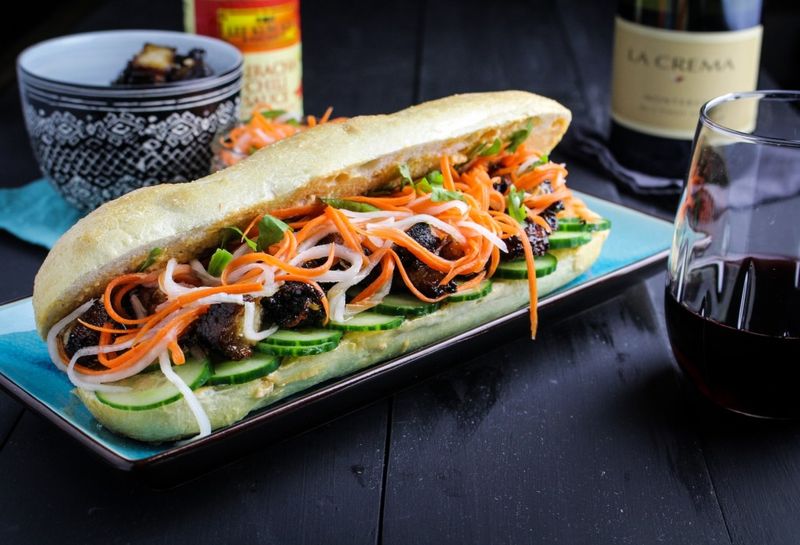 Vietnamese Bánh Mì with Pork Belly