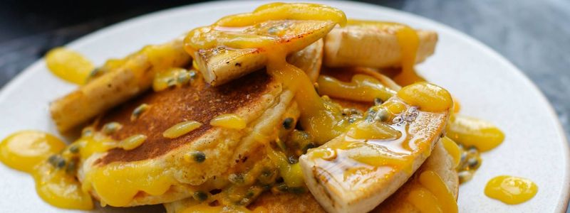 Golden Coconut Pancakes