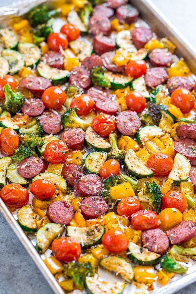 Sheet Pan Sausage and Veggies