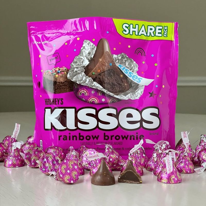 Hershey's Kisses Rainbow Brownie