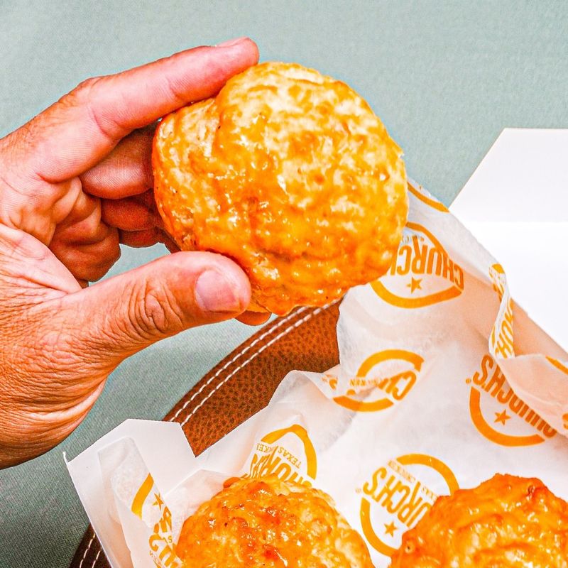 Church’s Chicken Biscuit (Honey-Butter)