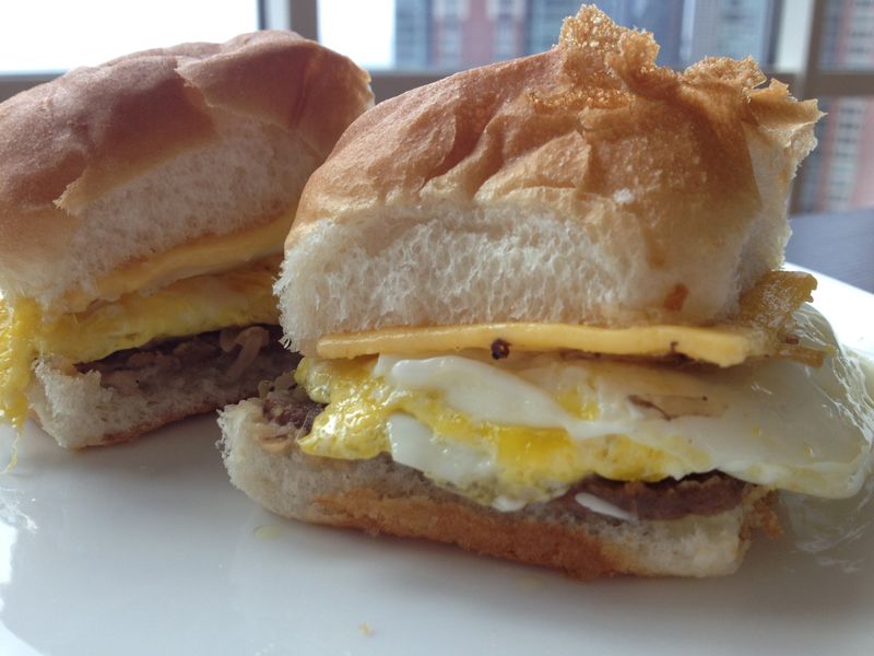 White Castle Breakfast Slider
