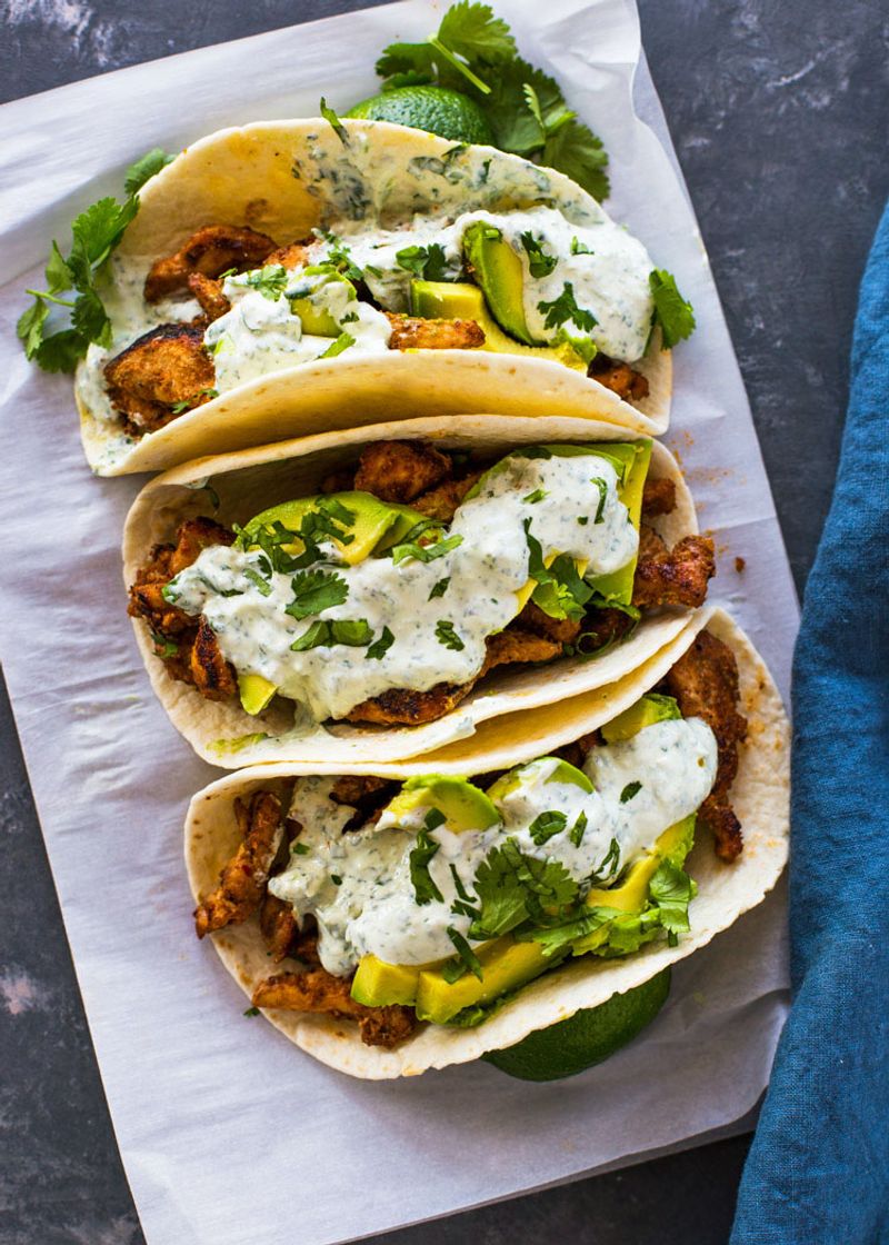 Chicken and Avocado Tacos