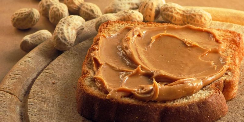 BEFORE: Whole Grain Bread with Peanut Butter