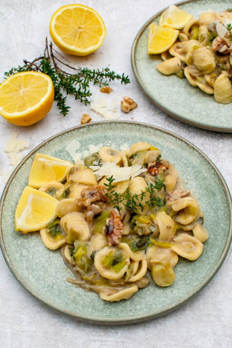 Creamy Leek and Lemon Pasta