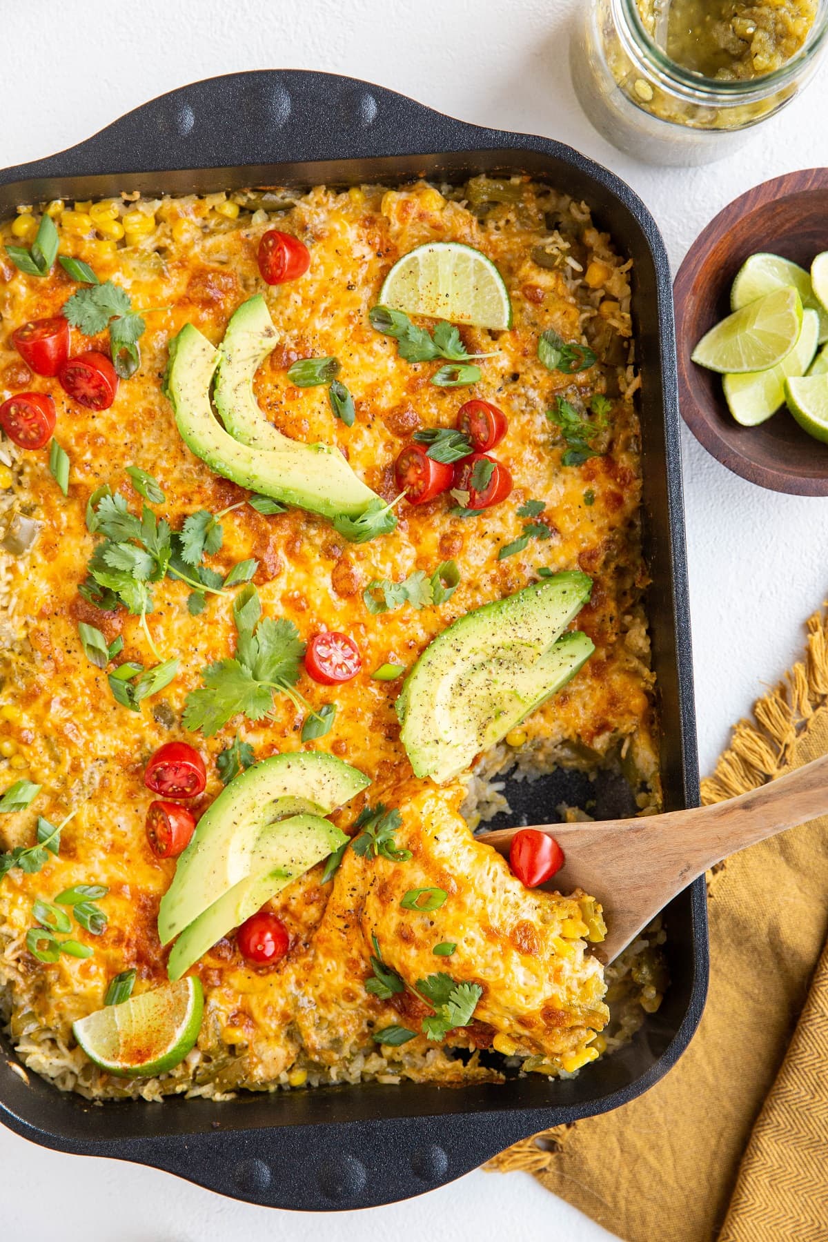 Salsa Verde Chicken Casserole