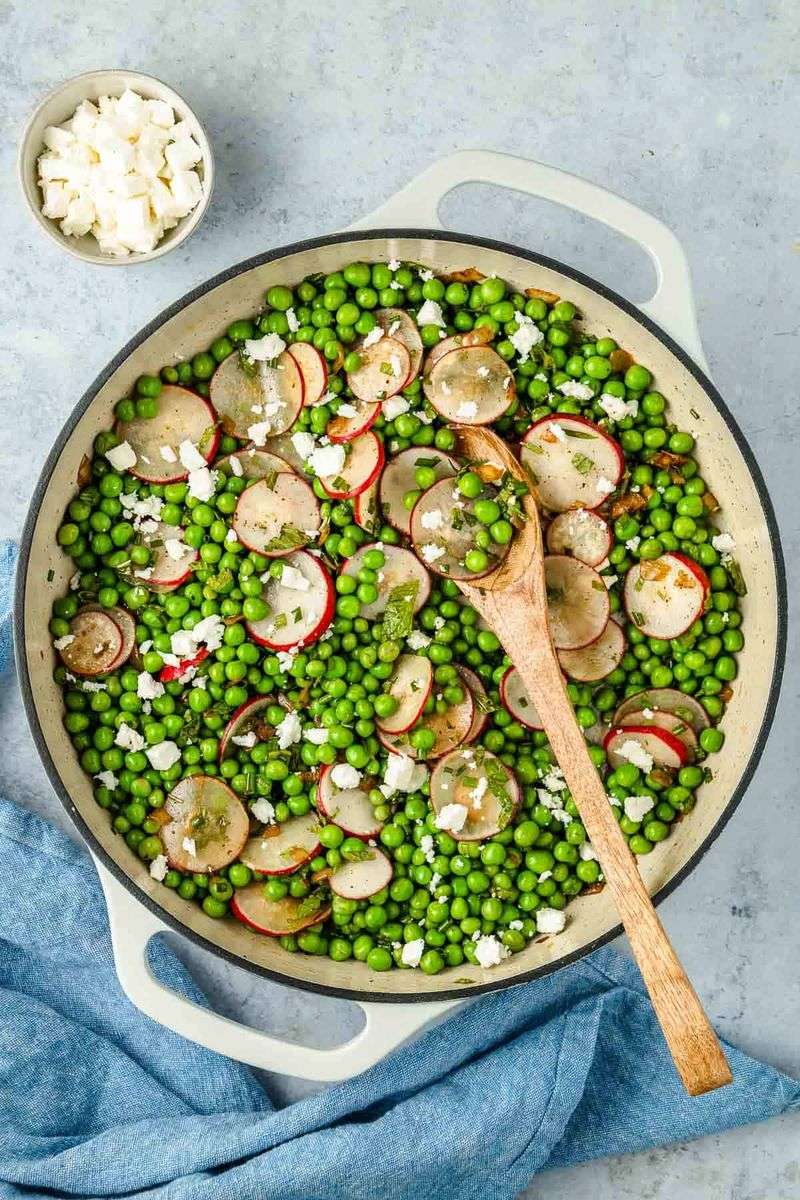 Spring Pea And Mint Salad With Feta