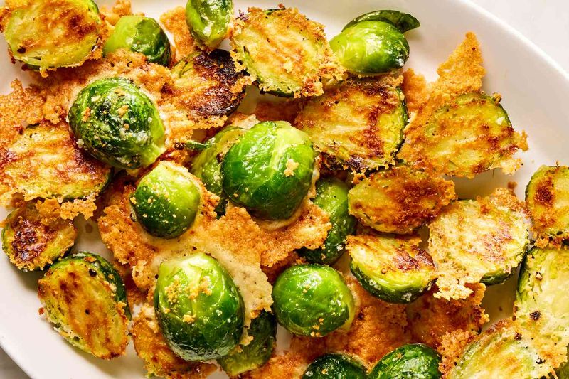 Parmesan-Crusted Brussels Sprouts Chips