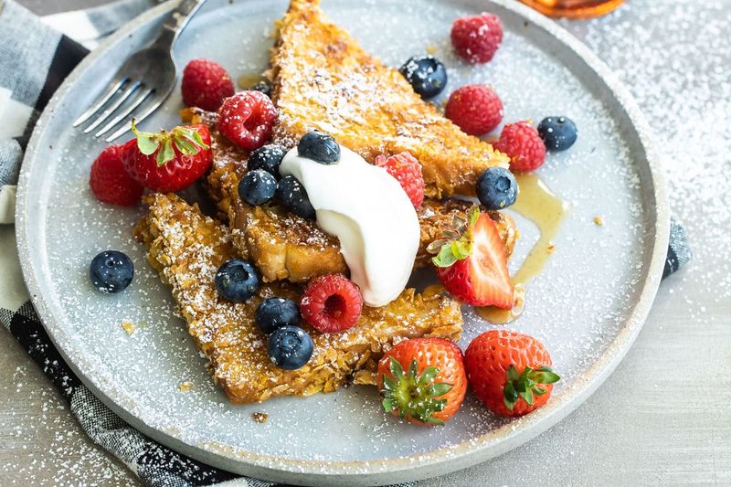 Cereal-Crusted French Toast