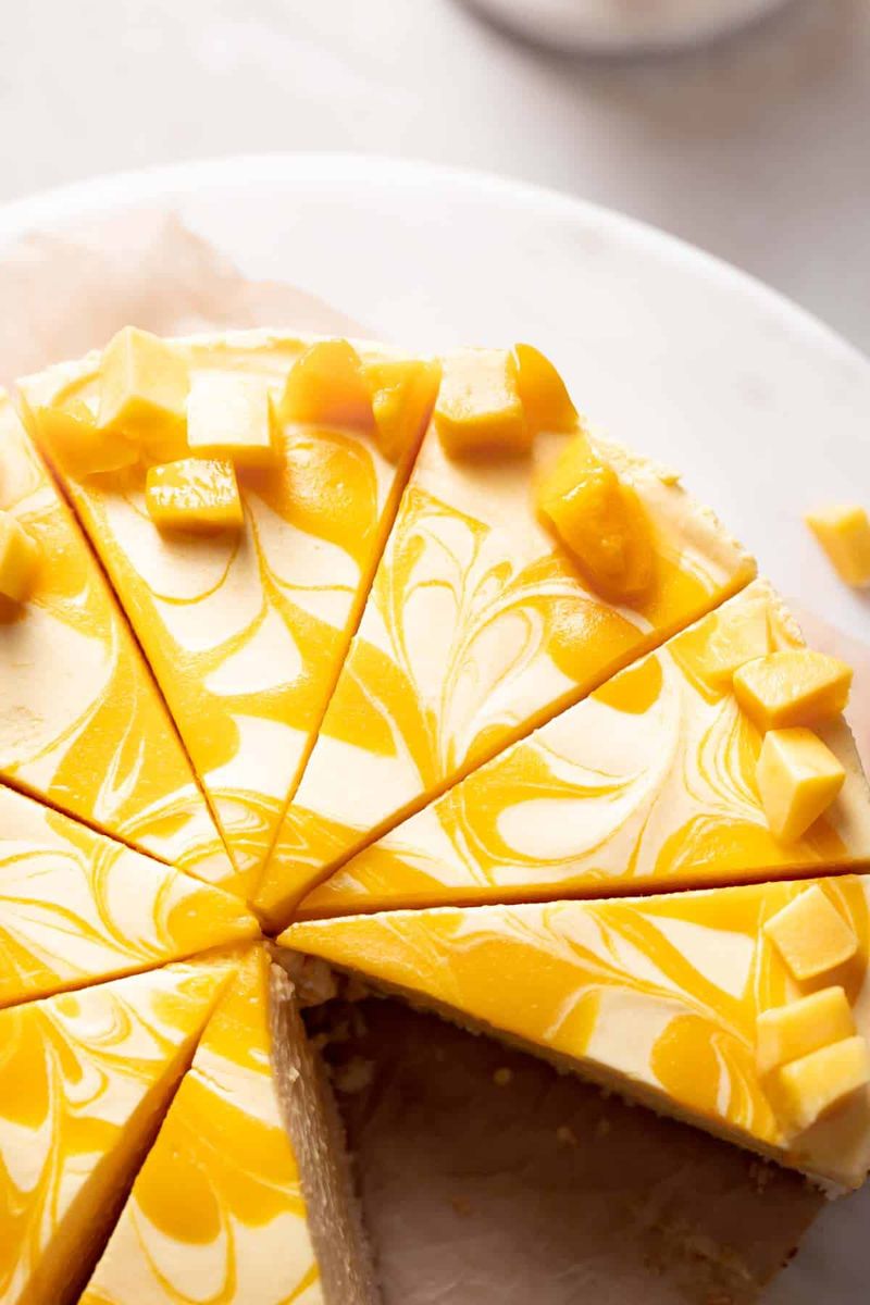 Mango Mousse Cake with Yogurt Base