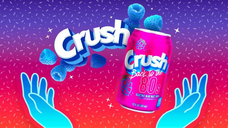 Crush 'Back to the 80s' Electric Blue Razz