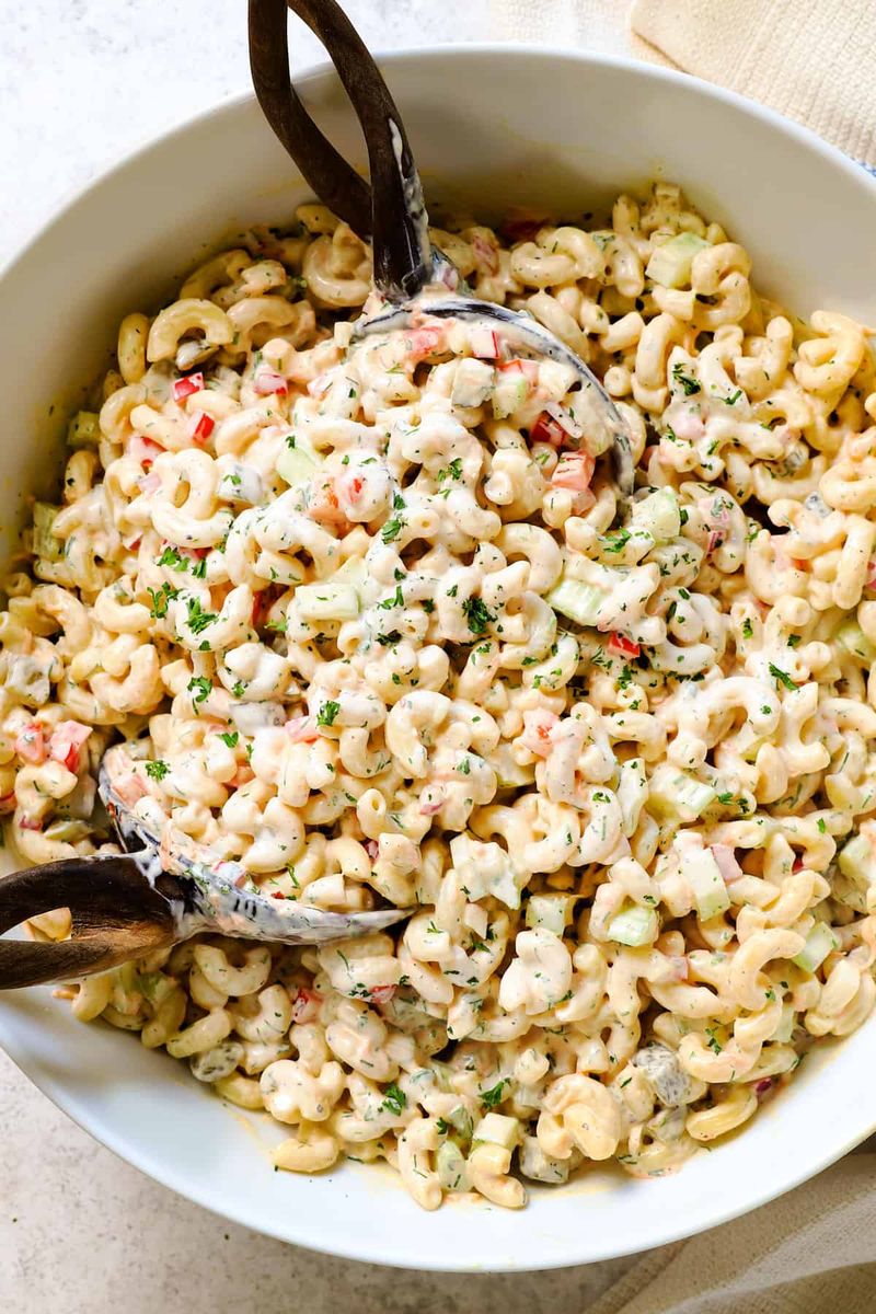 Macaroni Salad With A Creamy Tangy Kick