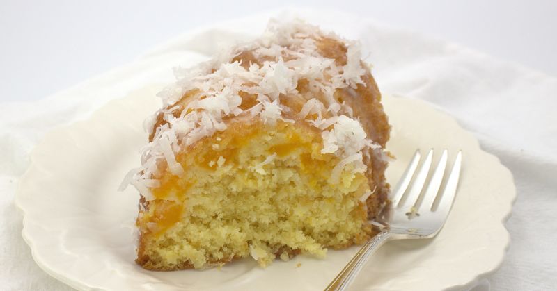 Mango Coconut Bundt Cake