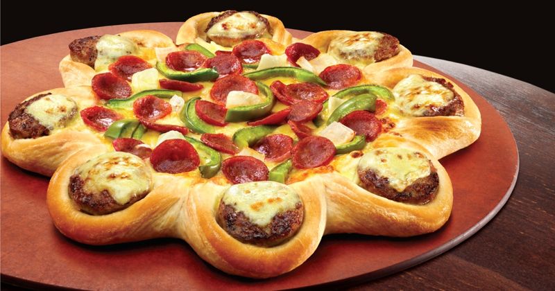 Pizza Hut's Cheeseburger Crust Pizza