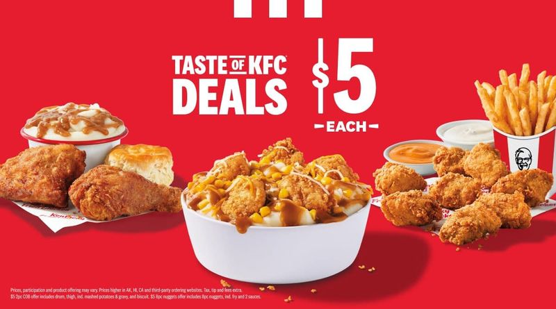 KFC's 5 Tenders for $5