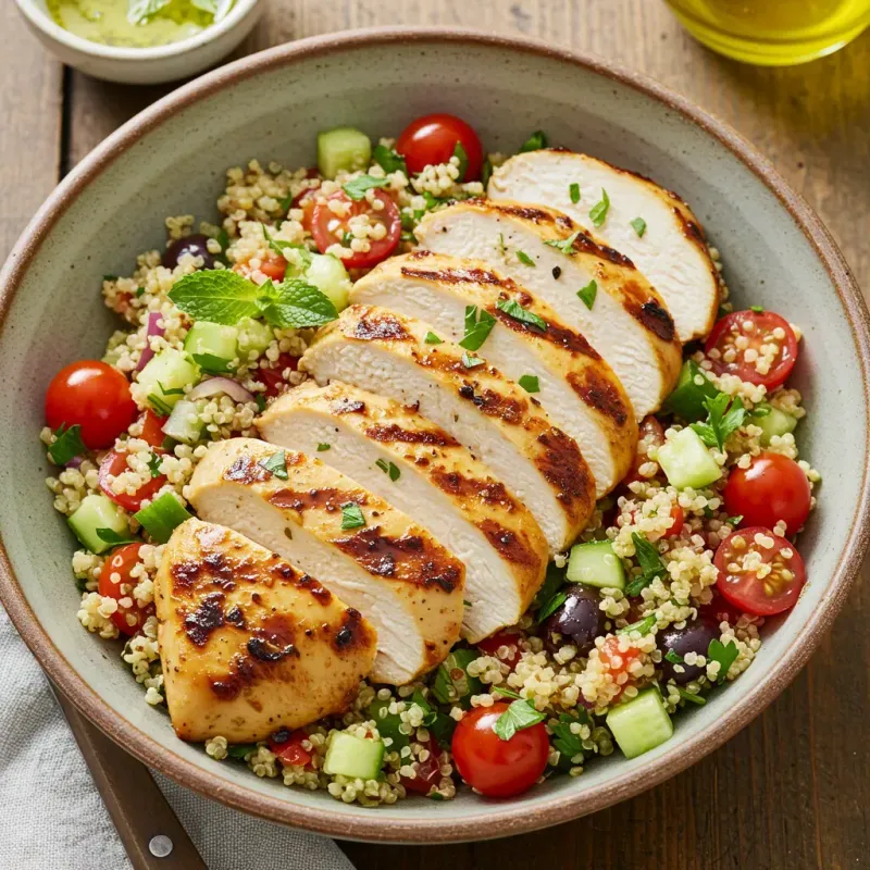 Chicken With Herbed Quinoa