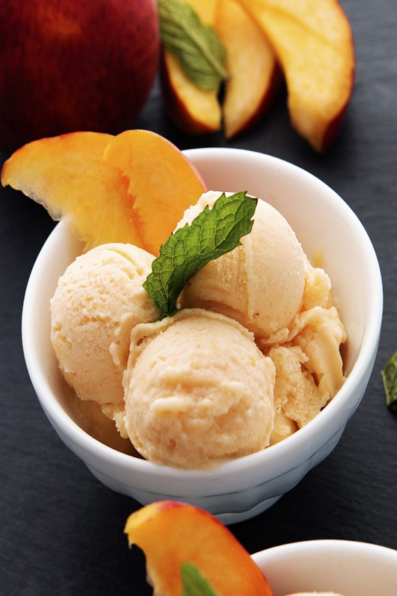 Peach Yogurt Freeze