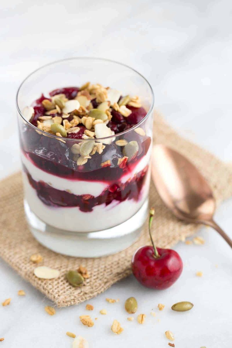 Tart Cherry Yogurt Parfait