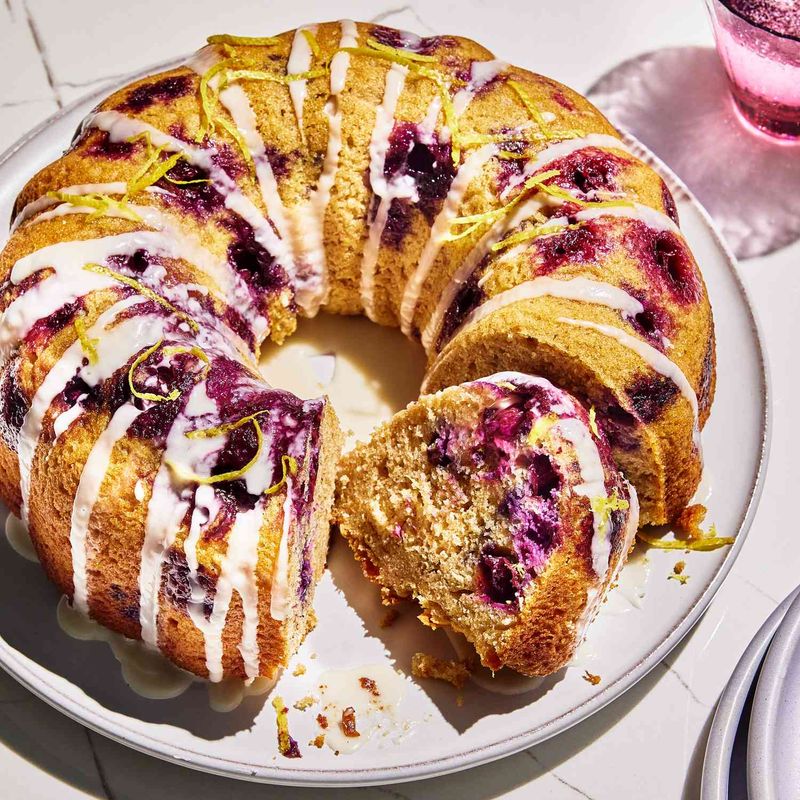 Fresh Lemon-Blueberry Bundt Cake