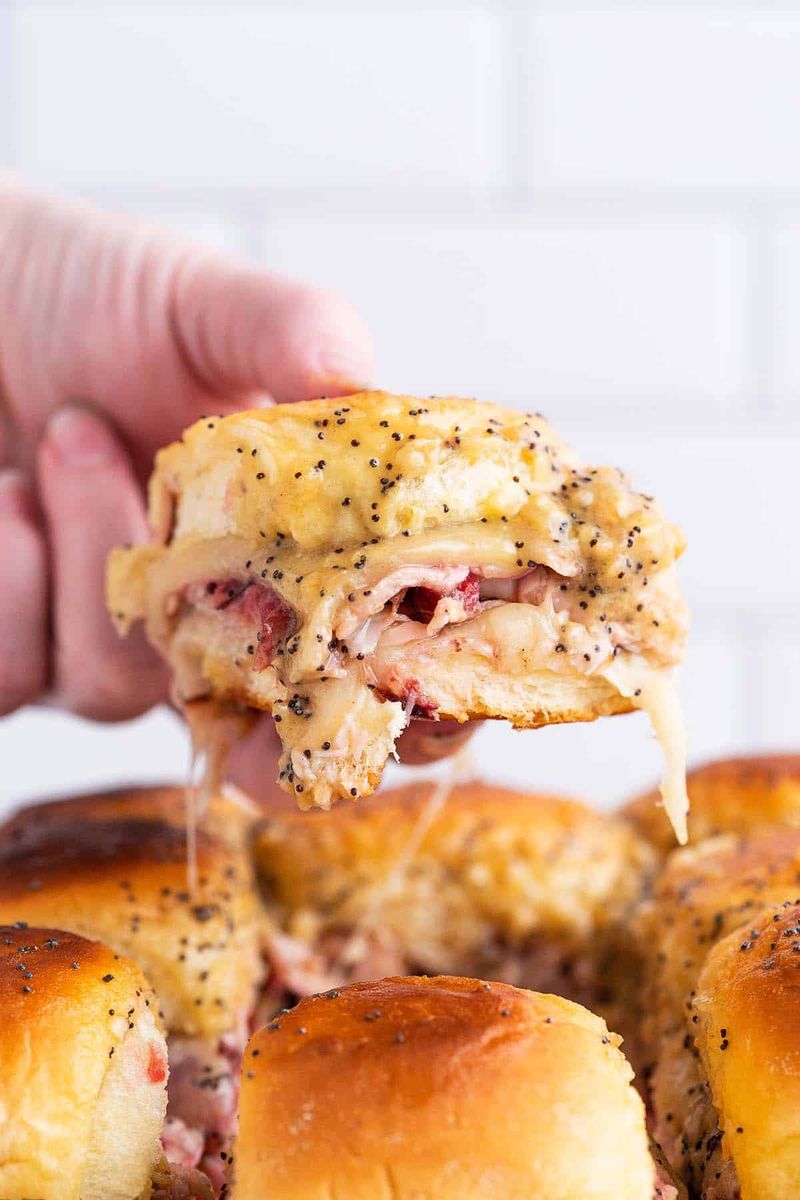 Mini Sprouts Sliders With Turkey And Cheese
