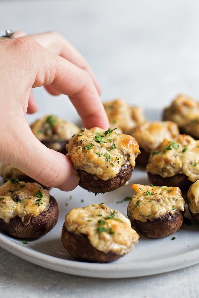 3-Ingredient Sausage Stuffed Mushrooms