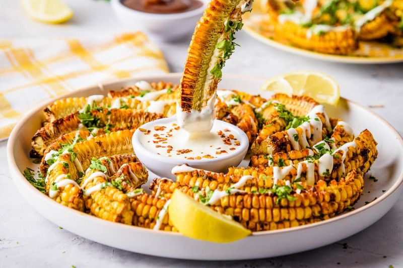 Air Fryer Corn Ribs