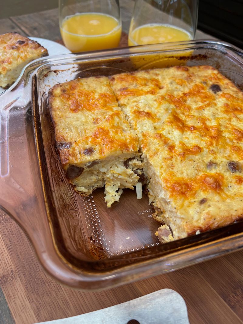Sausage & Apple Cornbread Bake