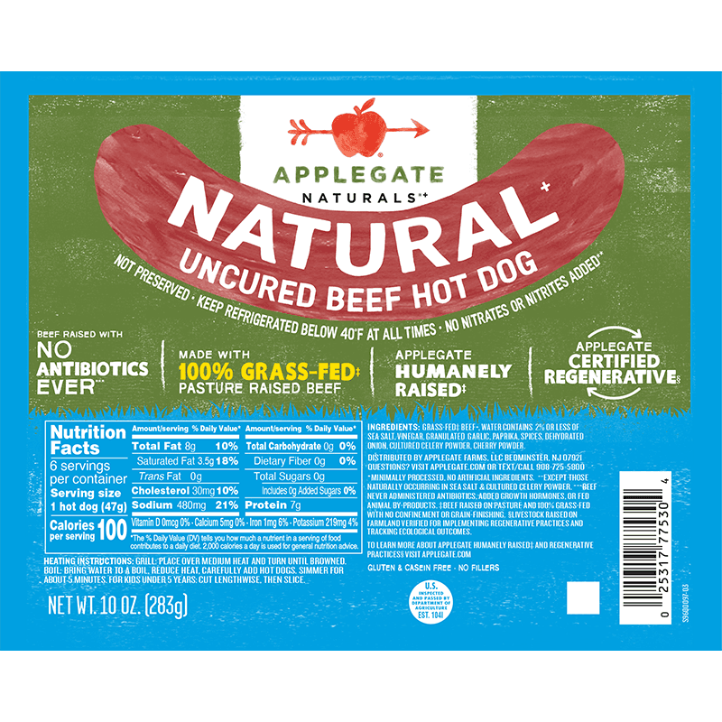Applegate Natural Uncured Beef Hot Dogs