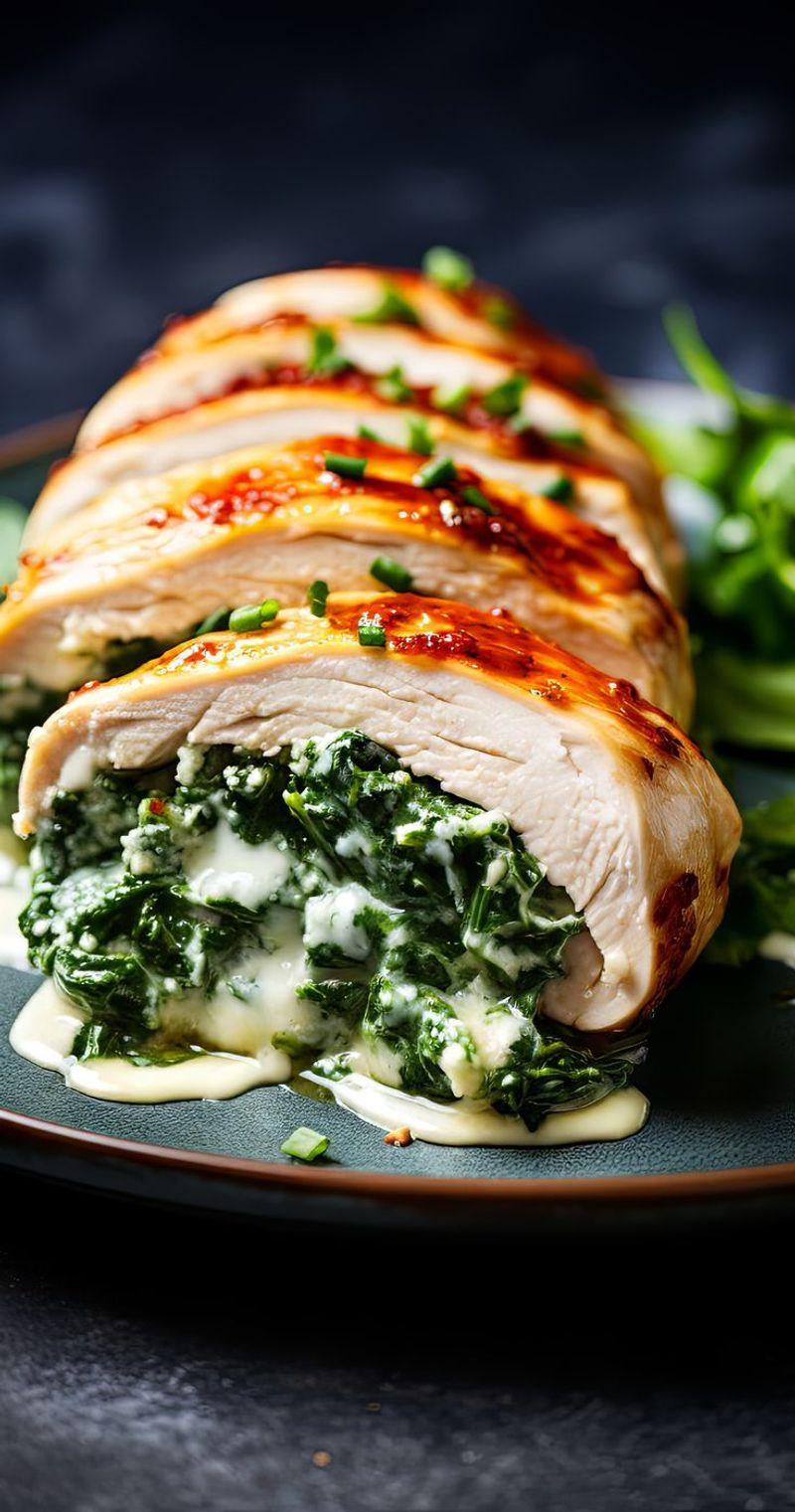 Spinach and Feta Stuffed Chicken