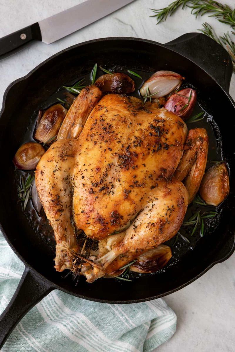 Garlic Rosemary Roast Chicken