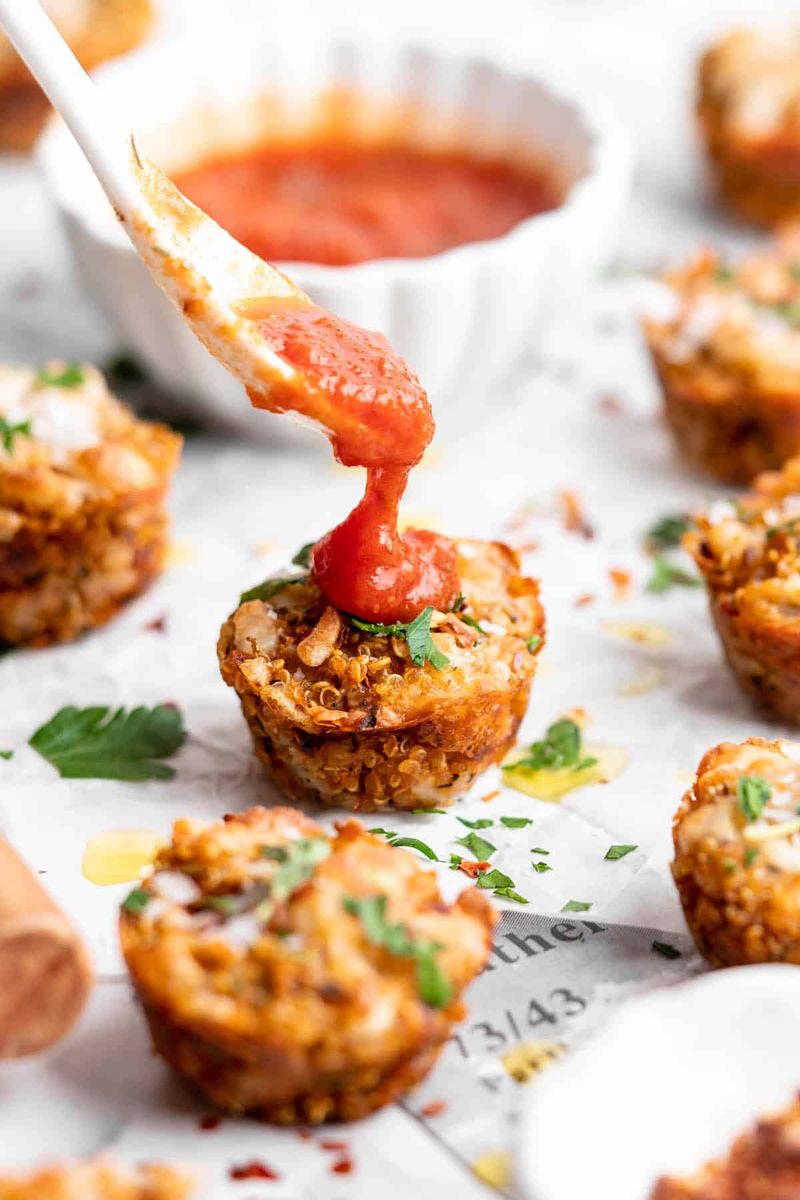 Quinoa Pizza Bites