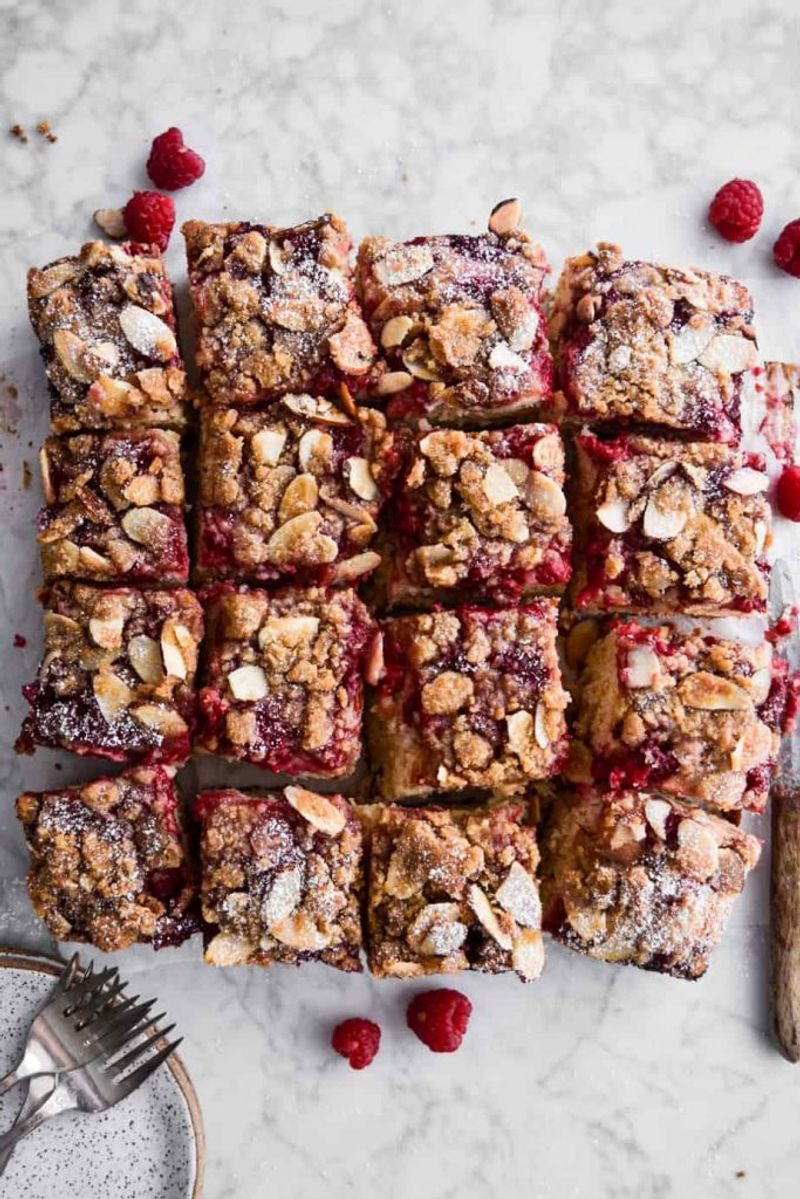 Raspberry Almond Sheet Cake