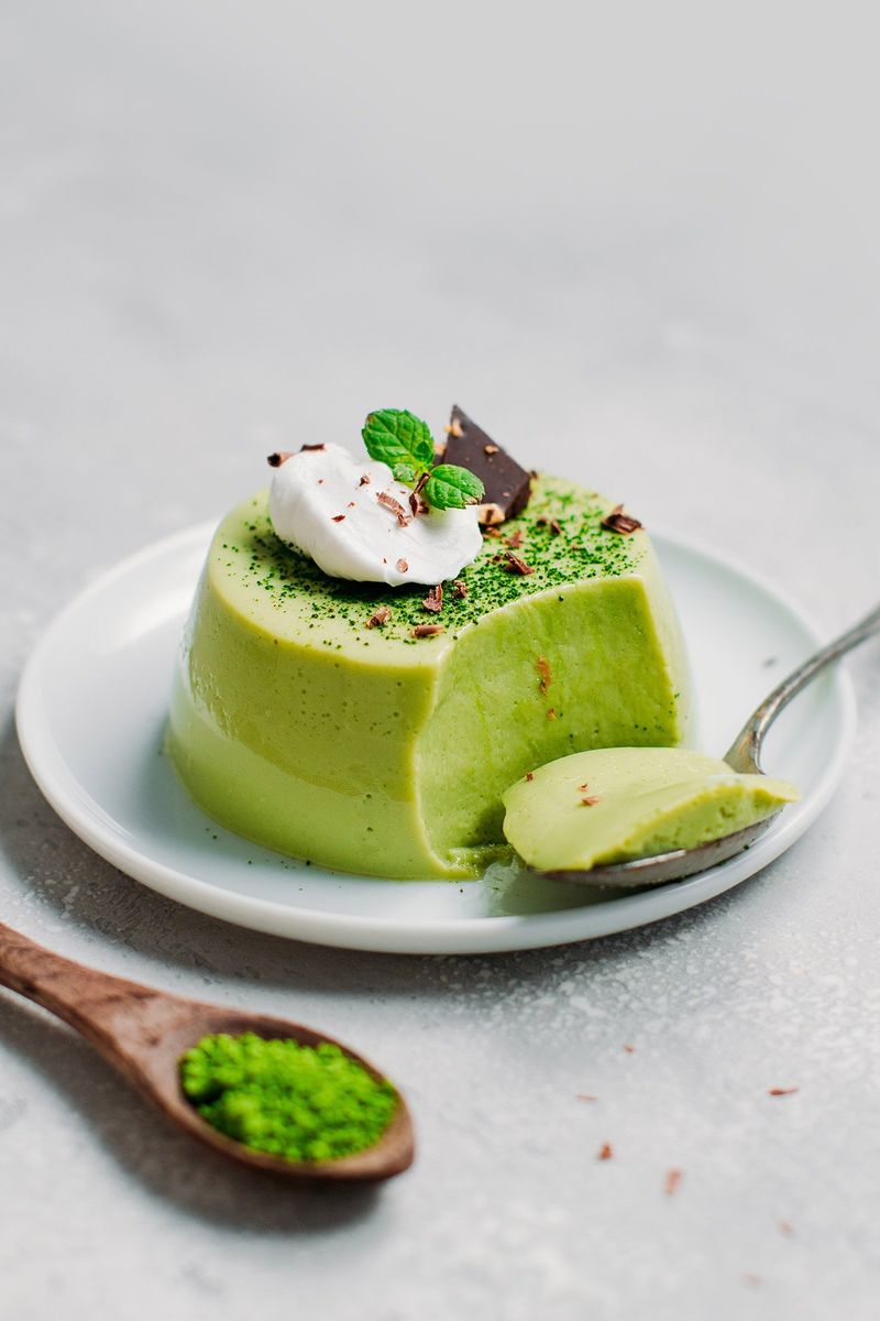 Matcha Green Tea Panna Cotta