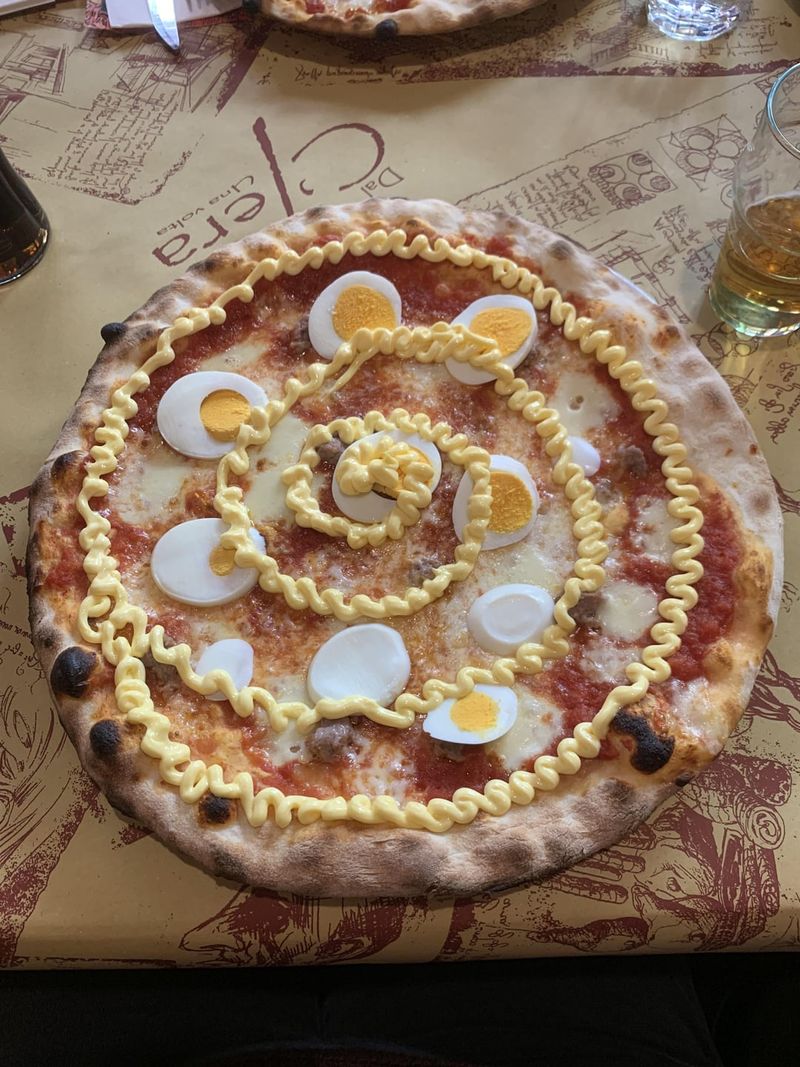Mayonnaise & Boiled Eggs (Pizza Rossini)
