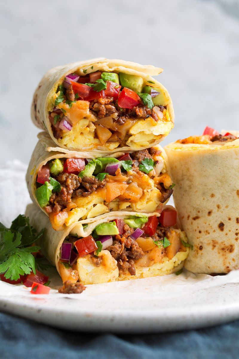 Breakfast Bean Burritos