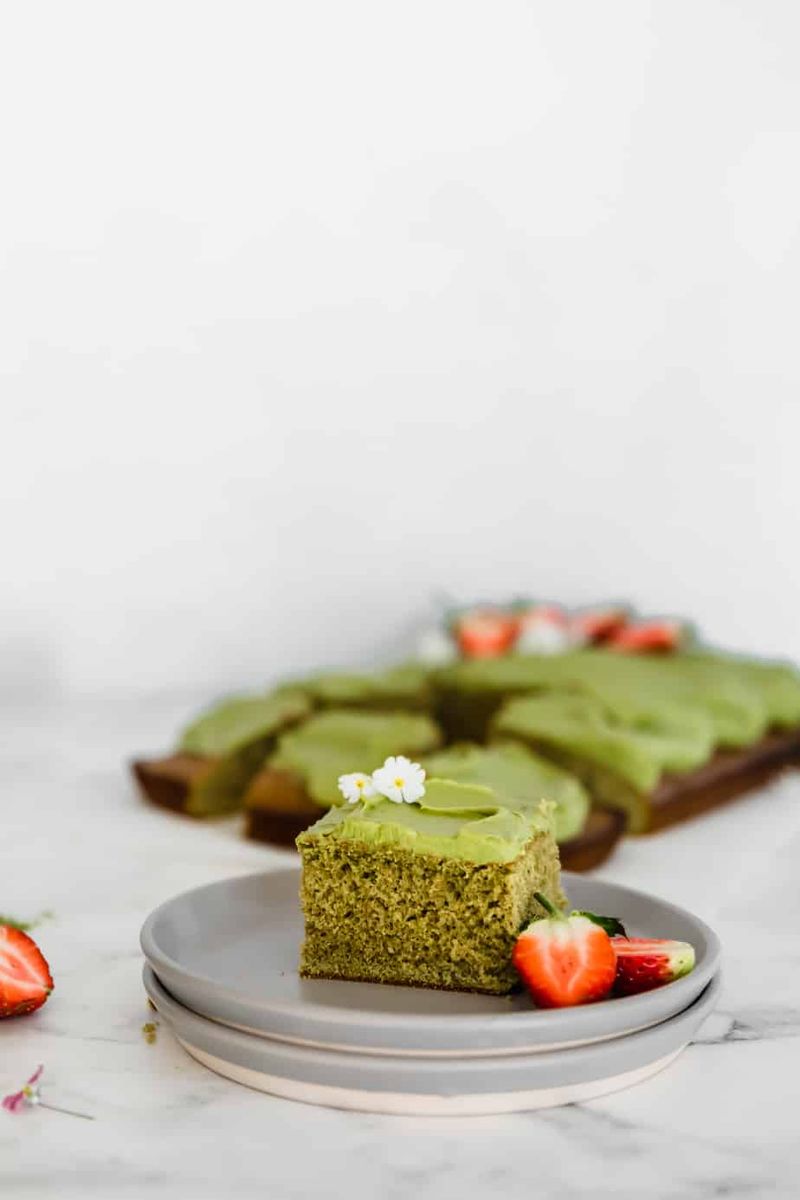 Matcha Green Tea Sheet Cake