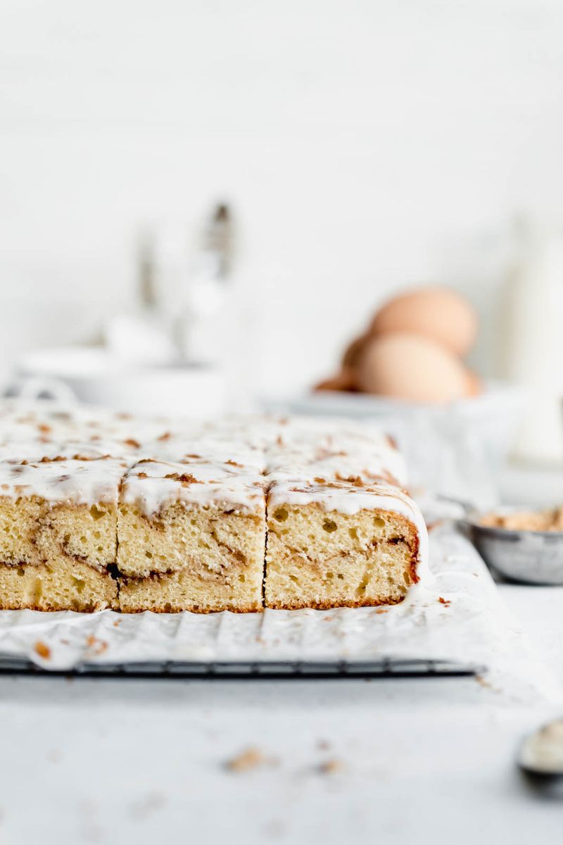 Cinnamon Roll Sheet Cake