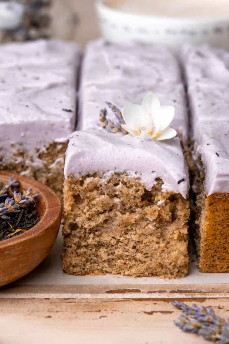 Earl Grey Tea Cake with Lavender Frosting