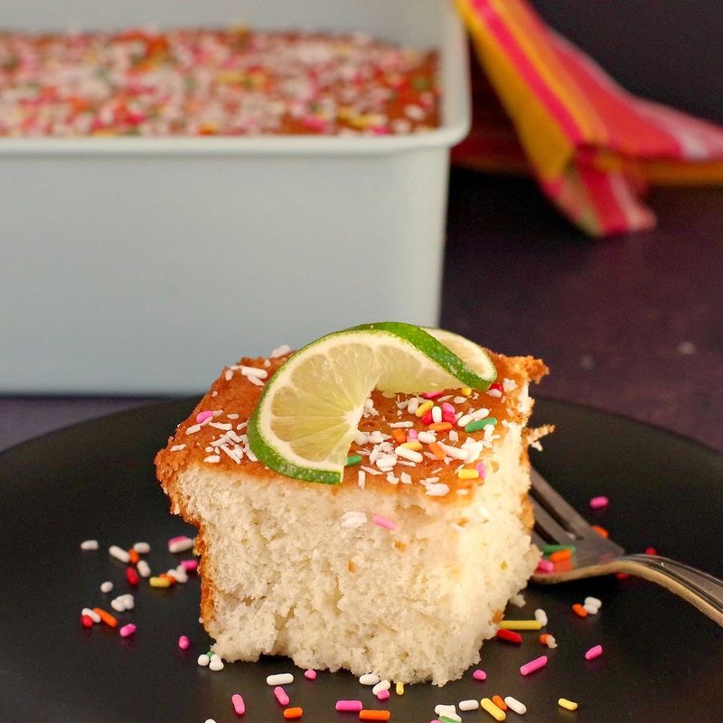 Coconut Lime Tres Leches Cake