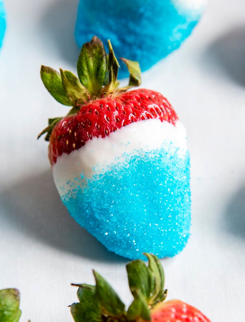 White Chocolate-Dipped Strawberries