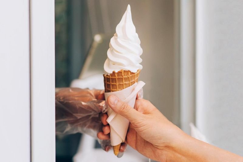 Vanilla Soft Serve Cone