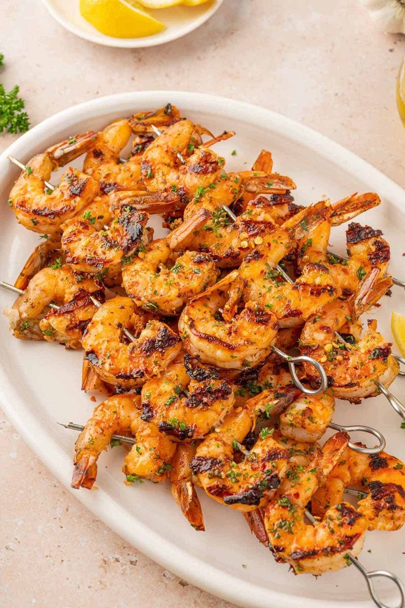 Grilled Shrimp Skewers (entrée version)
