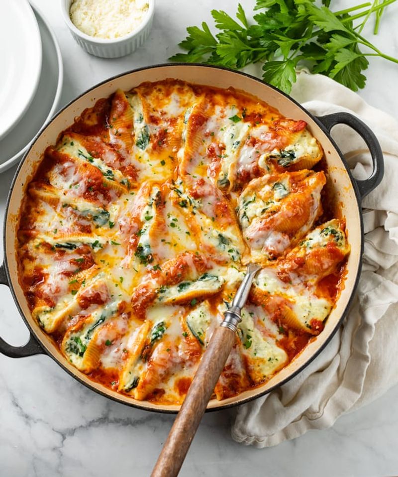 Broccoli and Ricotta Stuffed Shells