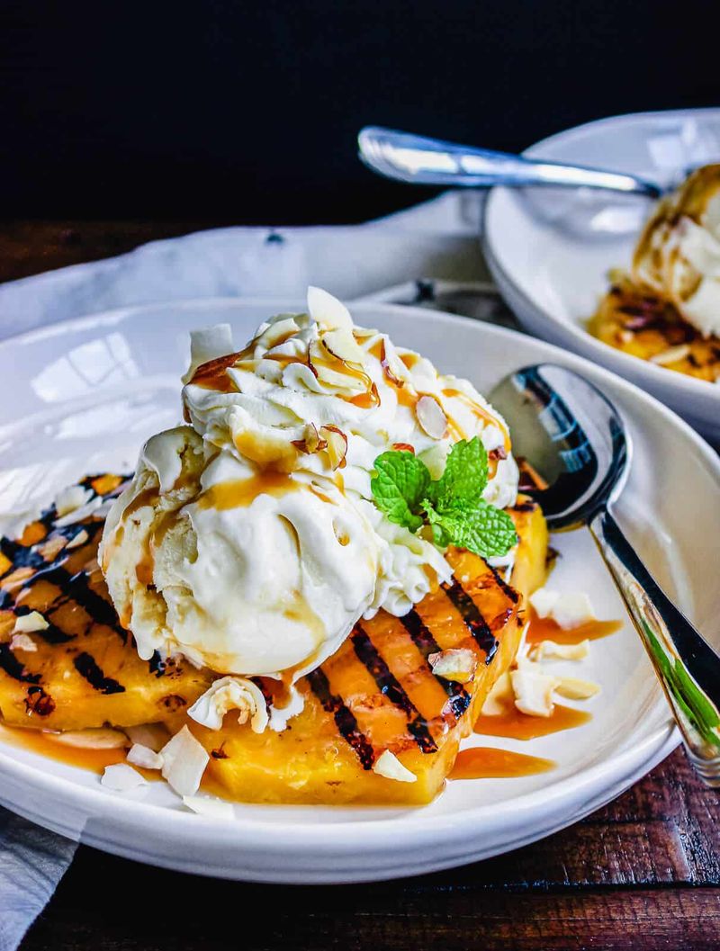 Grilled Pineapple with Coconut Whipped Cream